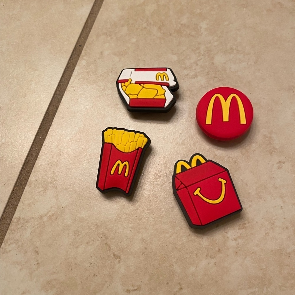 Set of 4 McDonalds Shoe Charms NEW IN PACKAGE - Picture 2 of 4